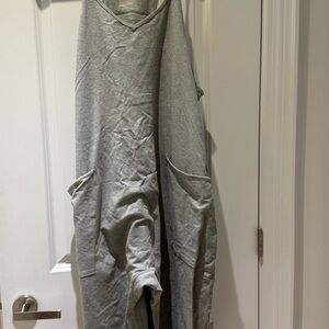 Free People hot shot onesie in light Heather Gray